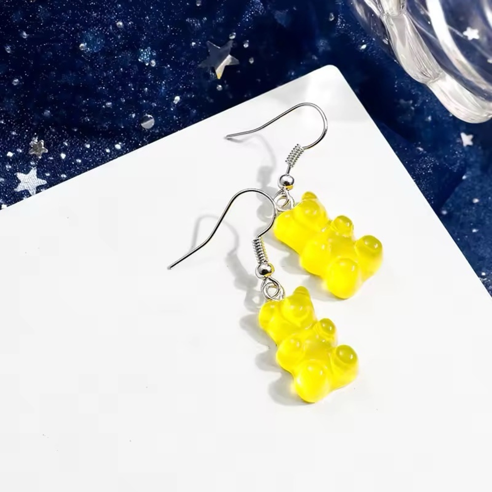 Mini Gummy Bear Earrings – Dangle Earrings - Handmade - Picture 2 of 7